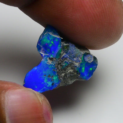 Rare Blue Opal 9.35 Carats | Natural Blue Ethiopian Opal Rough - Ready for Cutting & Jewelry!