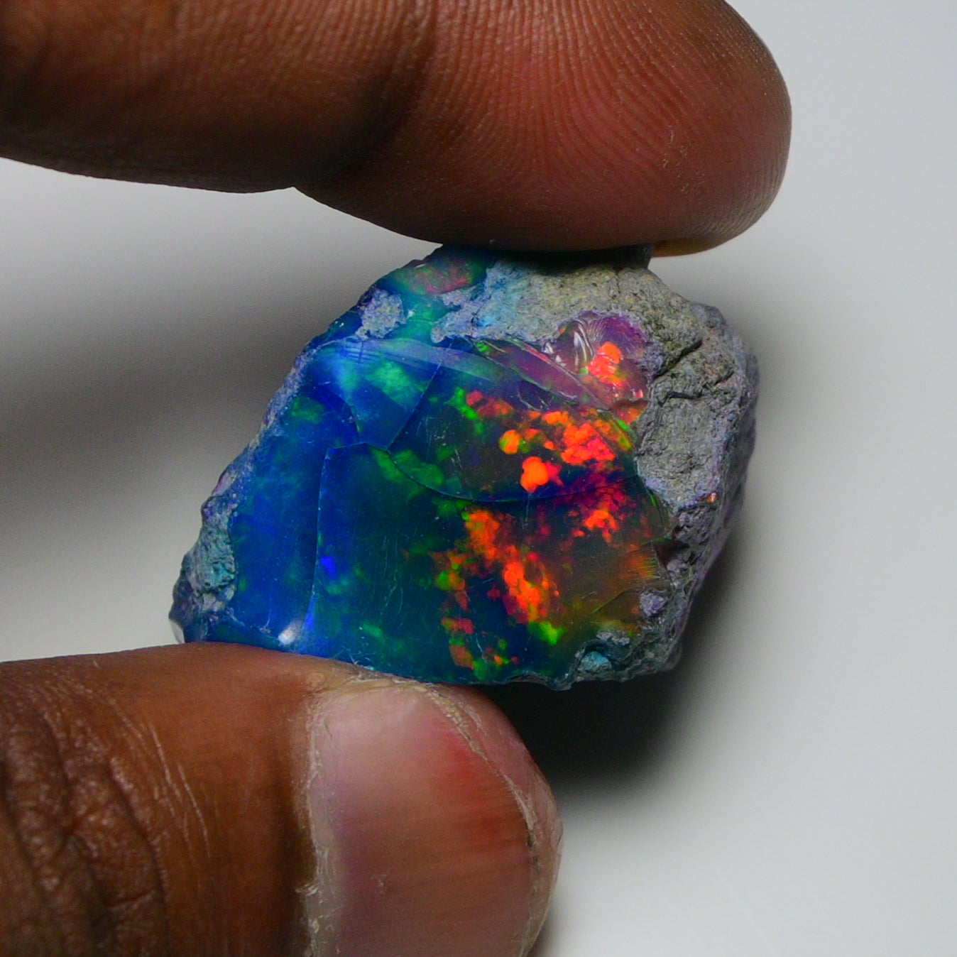 Very Rare Bi-Color Opal Rough 68.40 Cts Natural Ethiopian Opal Raw Jewelry Grade
