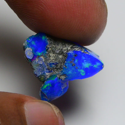 Rare Blue Opal 9.35 Carats | Natural Blue Ethiopian Opal Rough - Ready for Cutting & Jewelry!