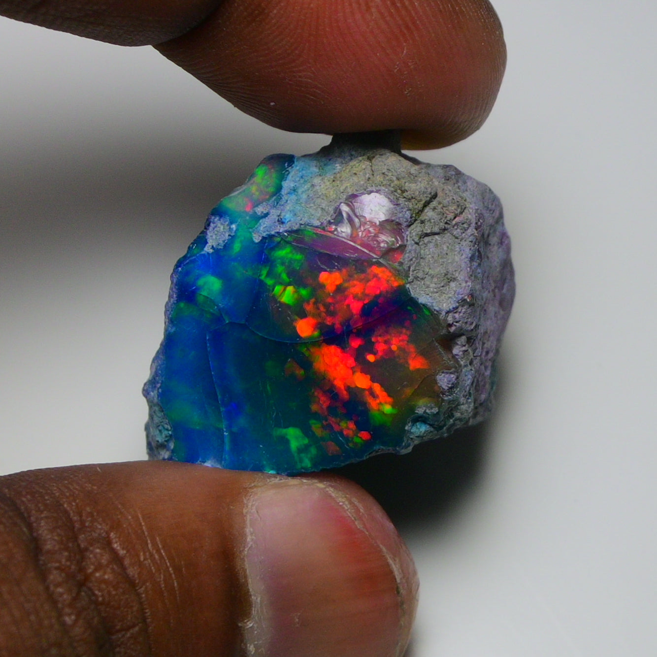 Very Rare Bi-Color Opal Rough 68.40 Cts Natural Ethiopian Opal Raw Jewelry Grade