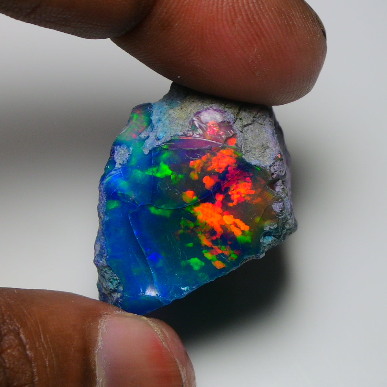 Very Rare Bi-Color Opal Rough 68.40 Cts Natural Ethiopian Opal Raw Jewelry Grade