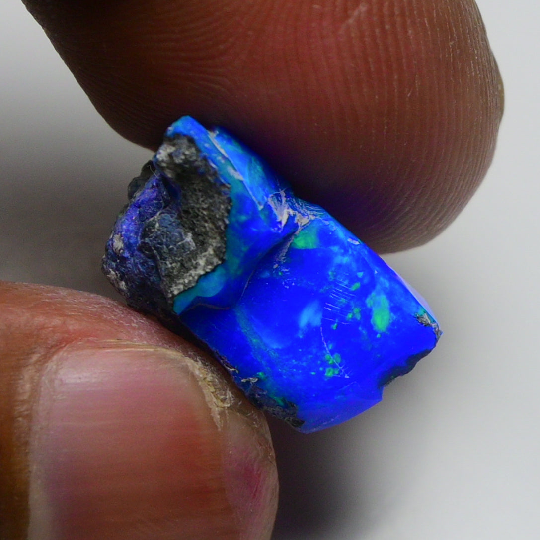 Rare Blue Opal 9.35 Carats | Natural Blue Ethiopian Opal Rough - Ready for Cutting & Jewelry!