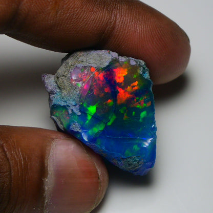 Very Rare Bi-Color Opal Rough 68.40 Cts Natural Ethiopian Opal Raw Jewelry Grade