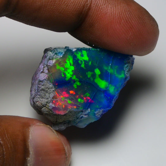 Very Rare Bi-Color Opal Rough 68.40 Cts Natural Ethiopian Opal Raw Jewelry Grade