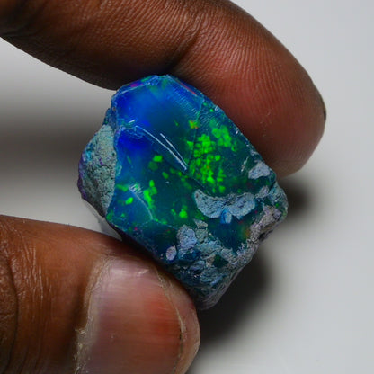 Very Rare Bi-Color Opal Rough 68.40 Cts Natural Ethiopian Opal Raw Jewelry Grade