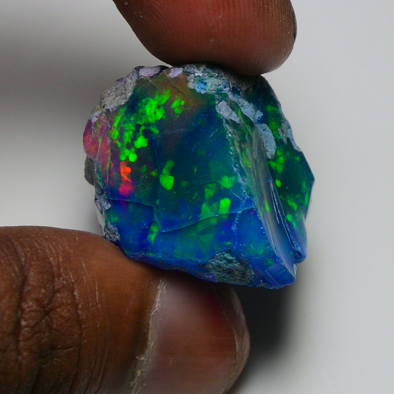 Very Rare Bi-Color Opal Rough 68.40 Cts Natural Ethiopian Opal Raw Jewelry Grade