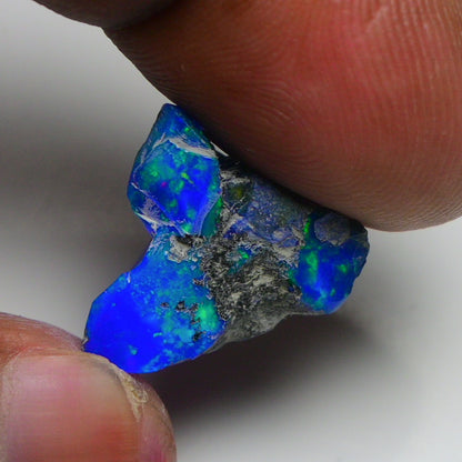 Rare Blue Opal 9.35 Carats | Natural Blue Ethiopian Opal Rough - Ready for Cutting & Jewelry!