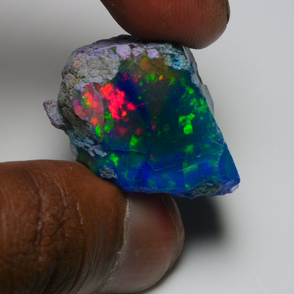 Very Rare Bi-Color Opal Rough 68.40 Cts Natural Ethiopian Opal Raw Jewelry Grade