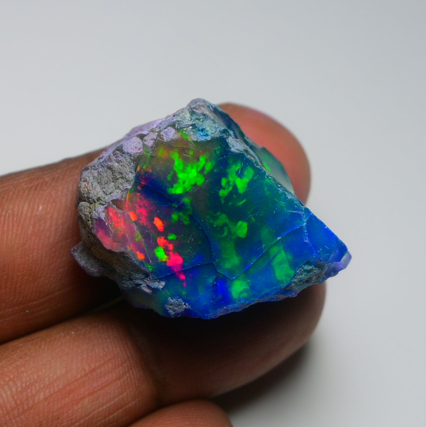 Very Rare Bi-Color Opal Rough 68.40 Cts Natural Ethiopian Opal Raw Jewelry Grade