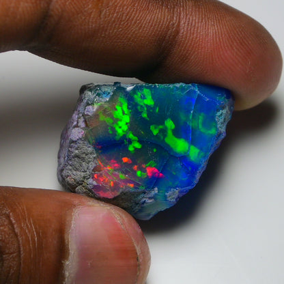 Very Rare Bi-Color Opal Rough 68.40 Cts Natural Ethiopian Opal Raw Jewelry Grade