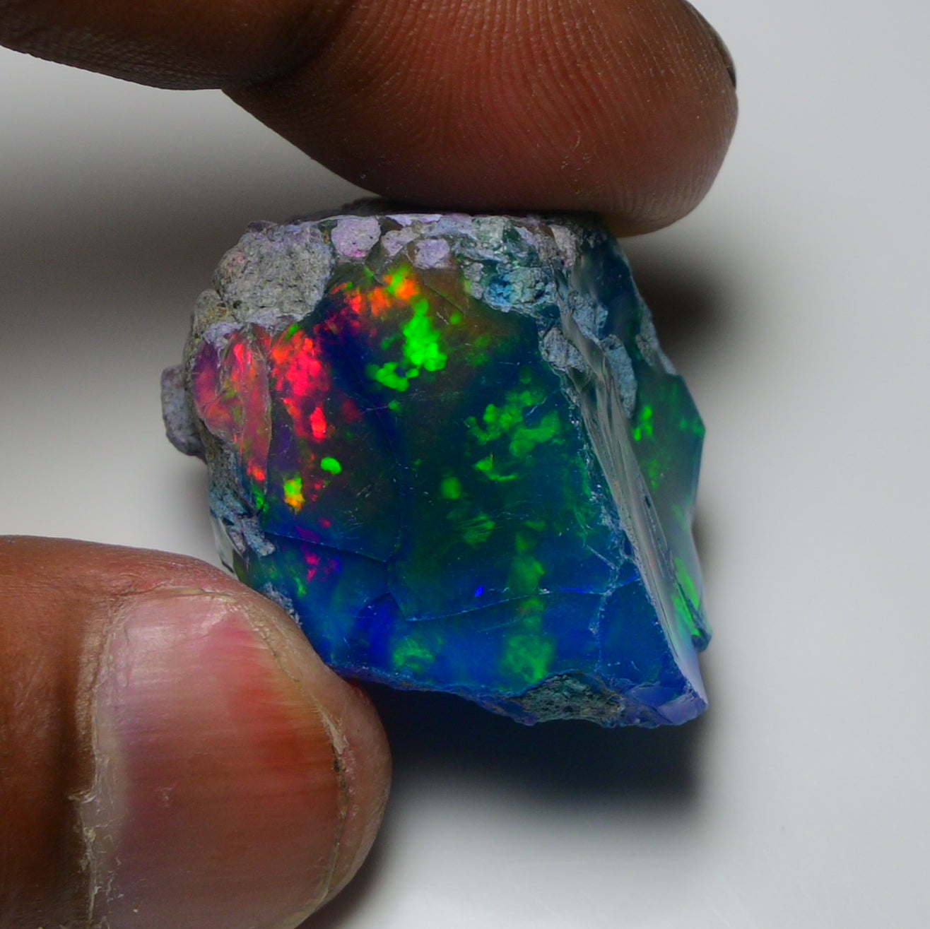 Very Rare Bi-Color Opal Rough 68.40 Cts Natural Ethiopian Opal Raw Jewelry Grade