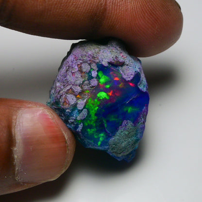 Very Rare Bi-Color Opal Rough 68.40 Cts Natural Ethiopian Opal Raw Jewelry Grade