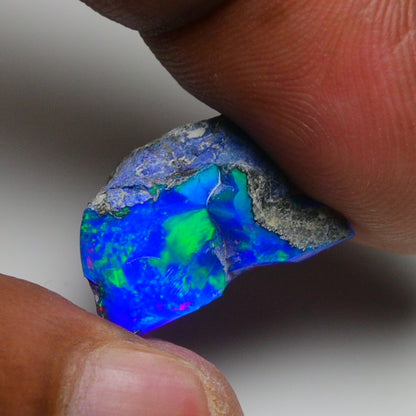 Rare Blue Opal 9.35 Carats | Natural Blue Ethiopian Opal Rough - Ready for Cutting & Jewelry!
