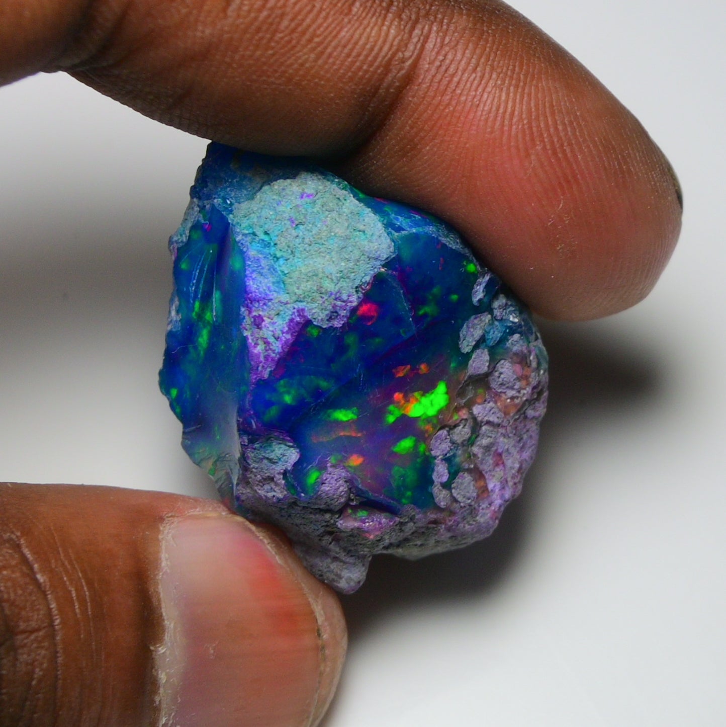 Very Rare Bi-Color Opal Rough 68.40 Cts Natural Ethiopian Opal Raw Jewelry Grade