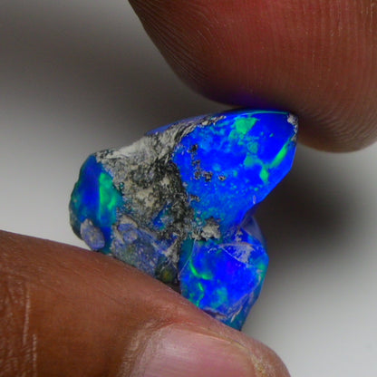 Rare Blue Opal 9.35 Carats | Natural Blue Ethiopian Opal Rough - Ready for Cutting & Jewelry!