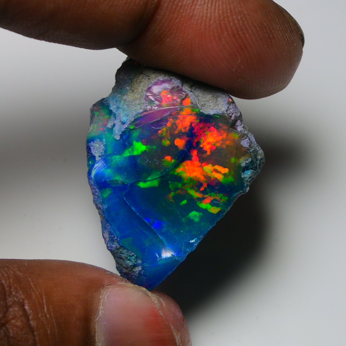 Very Rare Bi-Color Opal Rough 68.40 Cts Natural Ethiopian Opal Raw Jewelry Grade