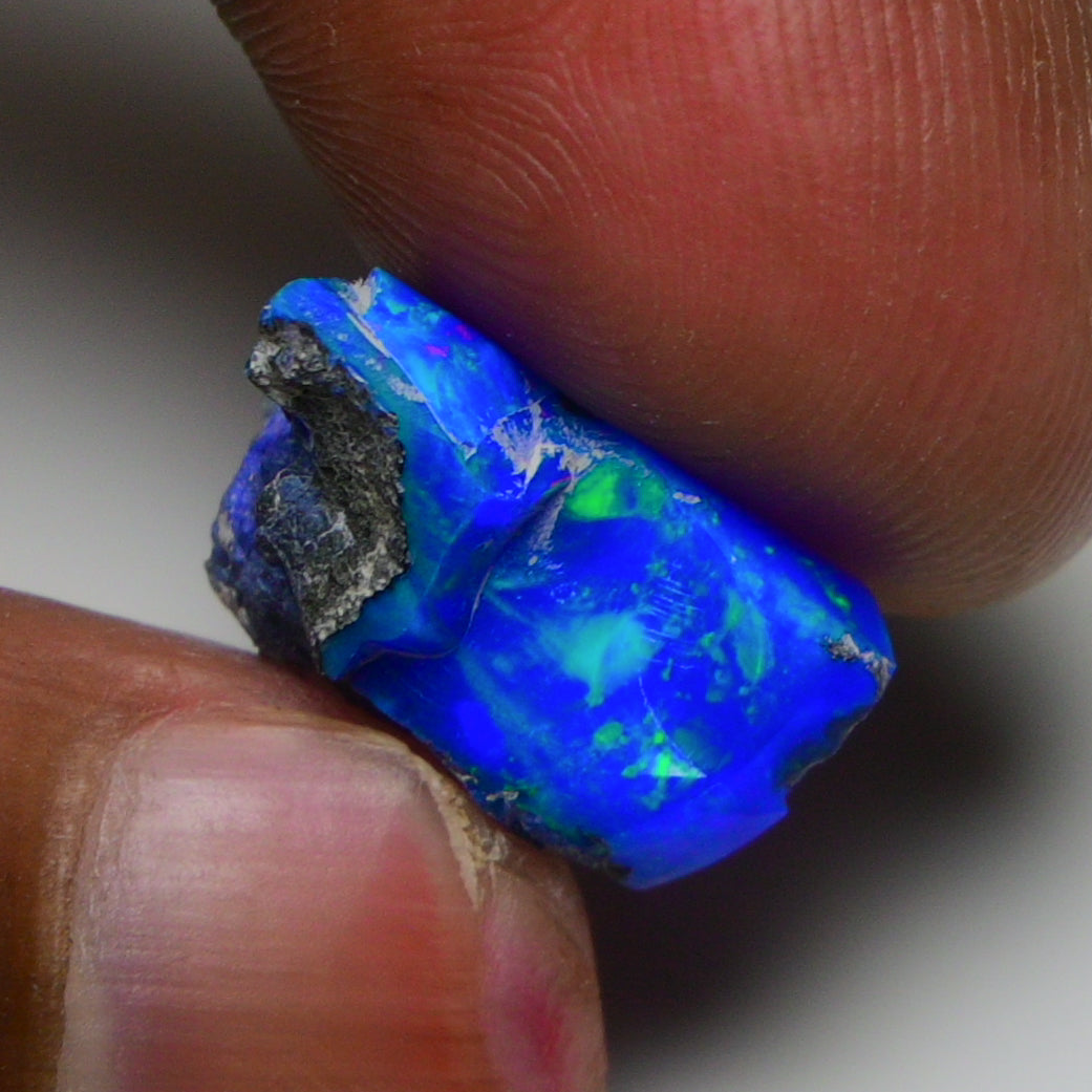 Rare Blue Opal 9.35 Carats | Natural Blue Ethiopian Opal Rough - Ready for Cutting & Jewelry!