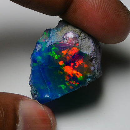 Very Rare Bi-Color Opal Rough 68.40 Cts Natural Ethiopian Opal Raw Jewelry Grade