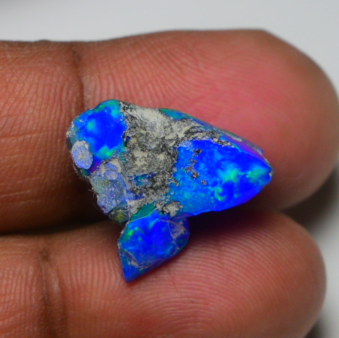 Rare Blue Opal 9.35 Carats | Natural Blue Ethiopian Opal Rough - Ready for Cutting & Jewelry!