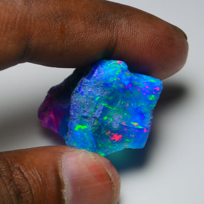 Very Rare Bi-Color Opal Rough 63.85 Cts Natural Ethiopian Opal Raw Jewelry Grade
