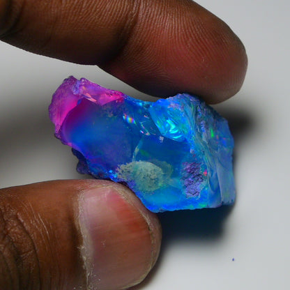 Very Rare Bi-Color Opal Rough 63.85 Cts Natural Ethiopian Opal Raw Jewelry Grade