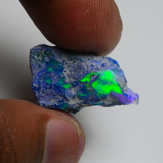 Rare Blue Opal 11.70 Carats | Natural Blue Ethiopian Opal Rough - Ready for Cutting & Jewelry!