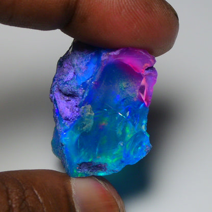 Very Rare Bi-Color Opal Rough 63.85 Cts Natural Ethiopian Opal Raw Jewelry Grade