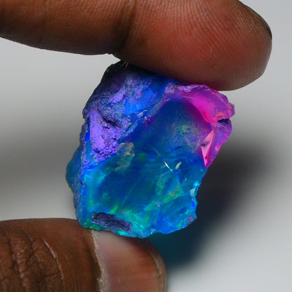 Very Rare Bi-Color Opal Rough 63.85 Cts Natural Ethiopian Opal Raw Jewelry Grade