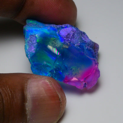 Very Rare Bi-Color Opal Rough 63.85 Cts Natural Ethiopian Opal Raw Jewelry Grade