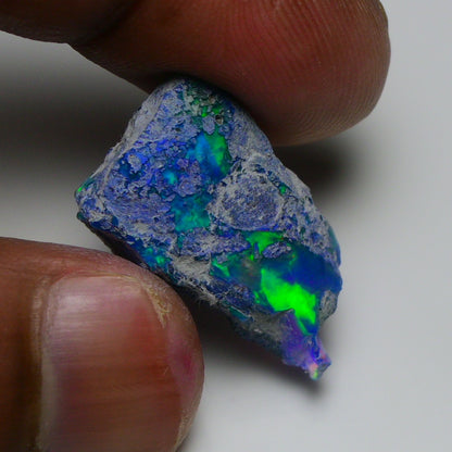 Rare Blue Opal 11.70 Carats | Natural Blue Ethiopian Opal Rough - Ready for Cutting & Jewelry!
