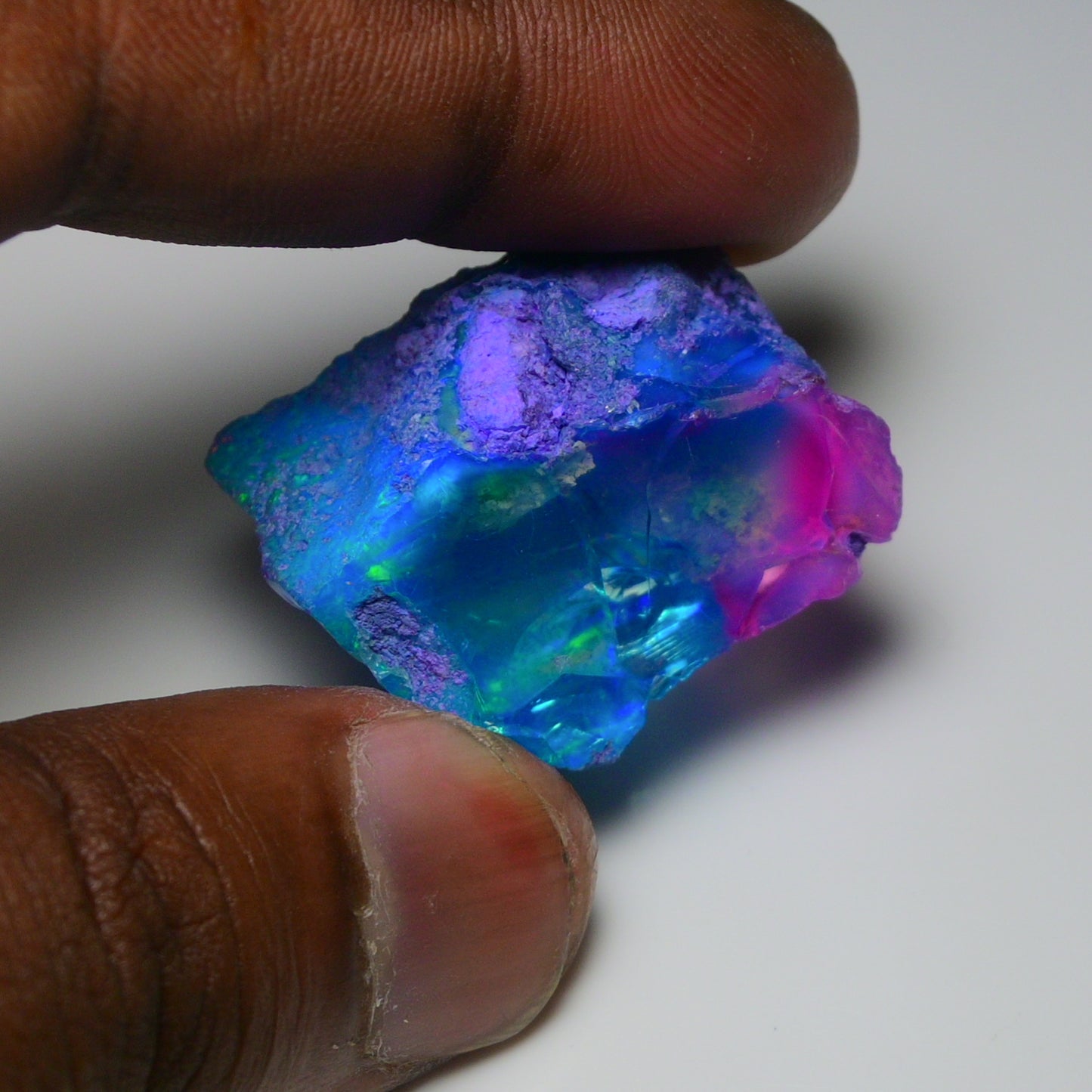 Very Rare Bi-Color Opal Rough 63.85 Cts Natural Ethiopian Opal Raw Jewelry Grade