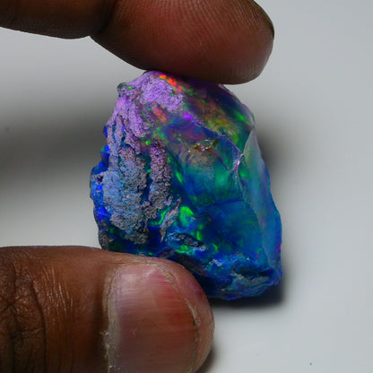 Very Rare Bi-Color Opal Rough 72.95 Cts Natural Ethiopian Opal Raw Jewelry Grade