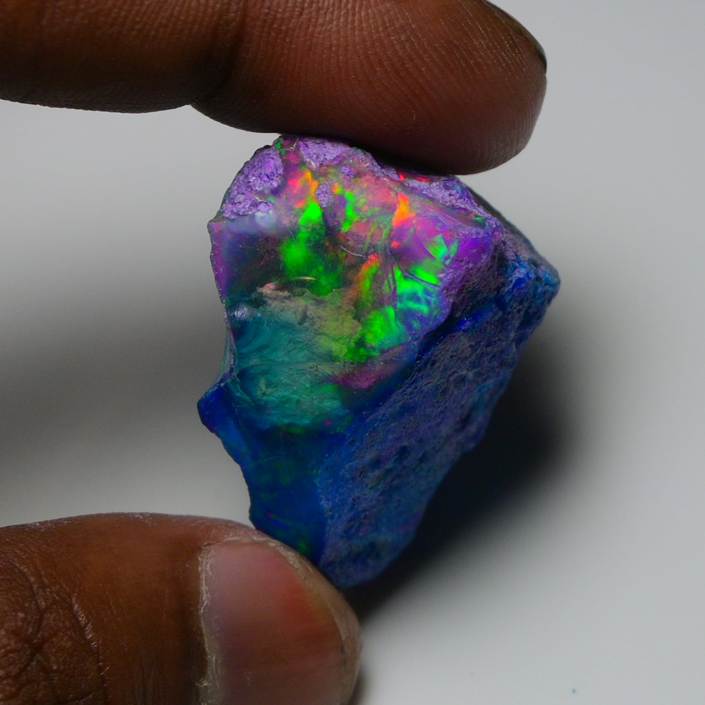 Very Rare Bi-Color Opal Rough 72.95 Cts Natural Ethiopian Opal Raw Jewelry Grade