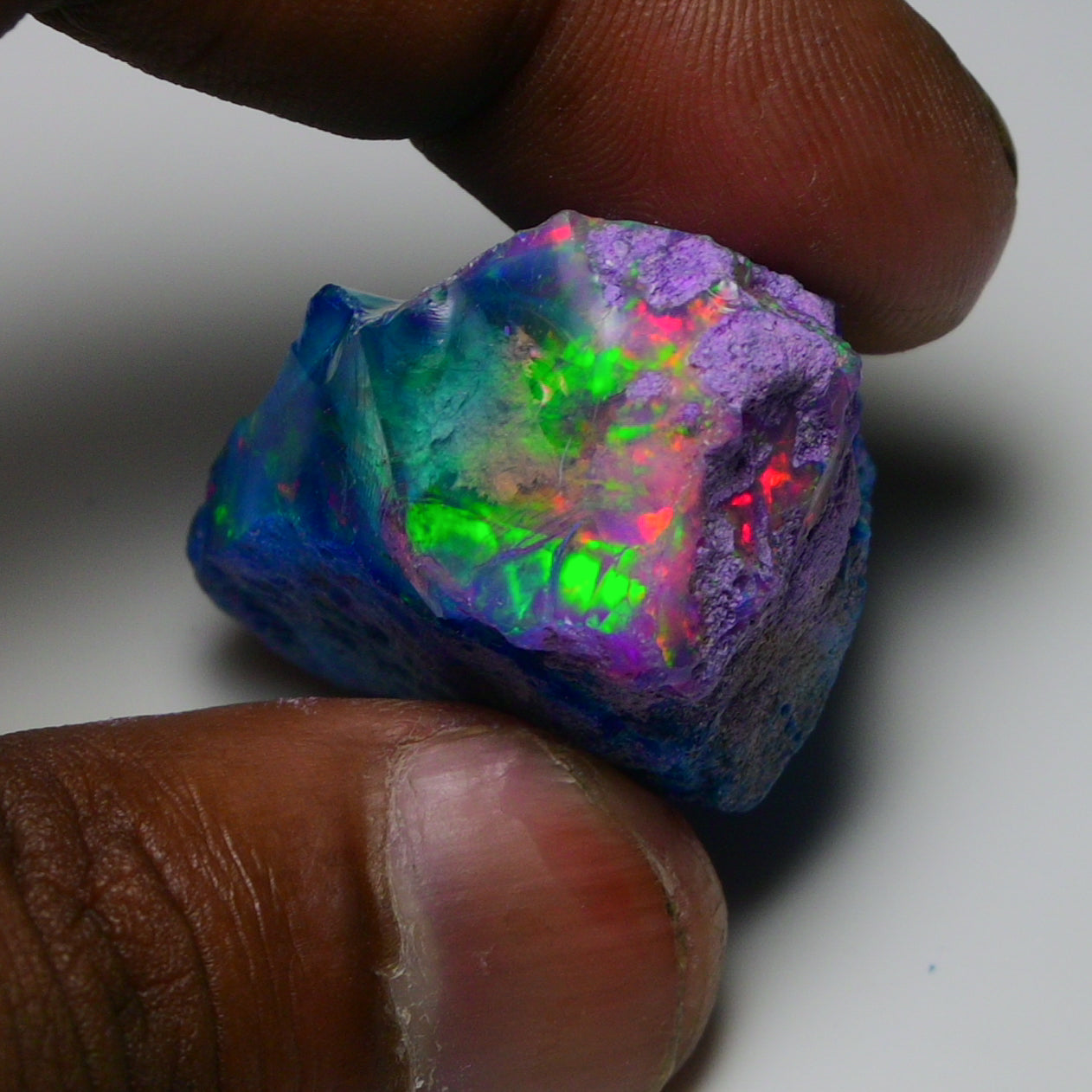 Very Rare Bi-Color Opal Rough 72.95 Cts Natural Ethiopian Opal Raw Jewelry Grade