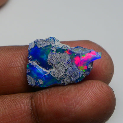 Rare Blue Opal 11.70 Carats | Natural Blue Ethiopian Opal Rough - Ready for Cutting & Jewelry!
