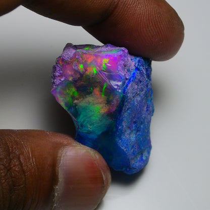 Very Rare Bi-Color Opal Rough 72.95 Cts Natural Ethiopian Opal Raw Jewelry Grade