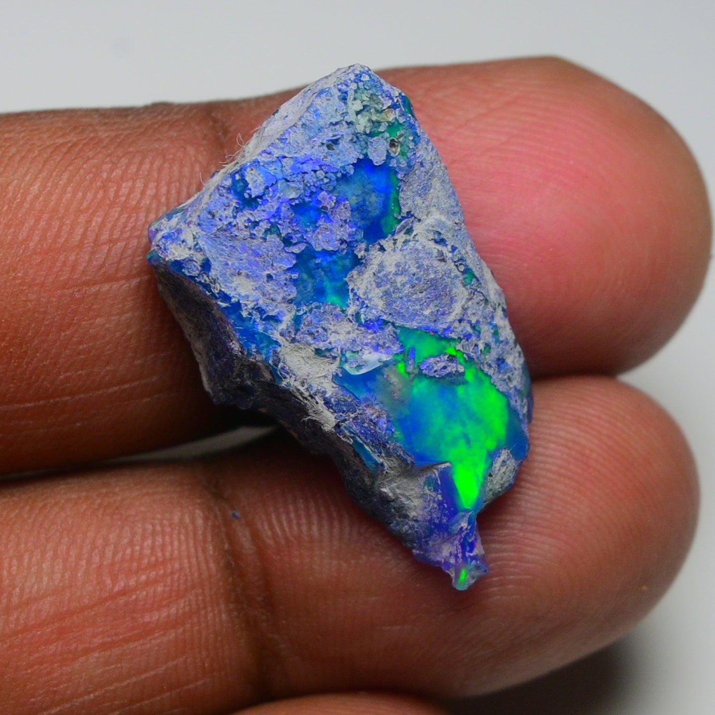 Rare Blue Opal 11.70 Carats | Natural Blue Ethiopian Opal Rough - Ready for Cutting & Jewelry!