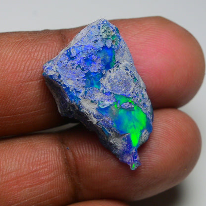 Rare Blue Opal 11.70 Carats | Natural Blue Ethiopian Opal Rough - Ready for Cutting & Jewelry!