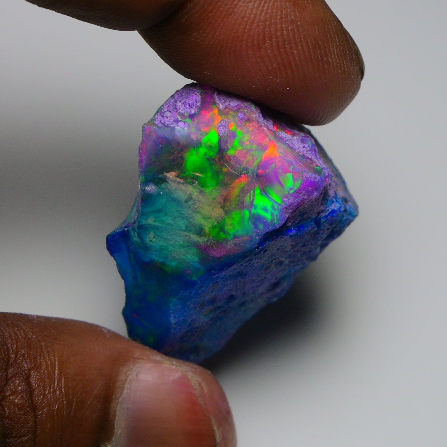 Very Rare Bi-Color Opal Rough 72.95 Cts Natural Ethiopian Opal Raw Jewelry Grade