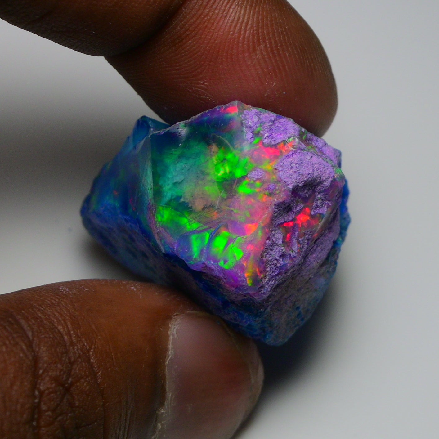 Very Rare Bi-Color Opal Rough 72.95 Cts Natural Ethiopian Opal Raw Jewelry Grade