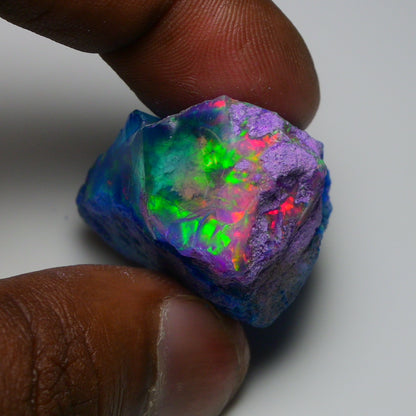 Very Rare Bi-Color Opal Rough 72.95 Cts Natural Ethiopian Opal Raw Jewelry Grade