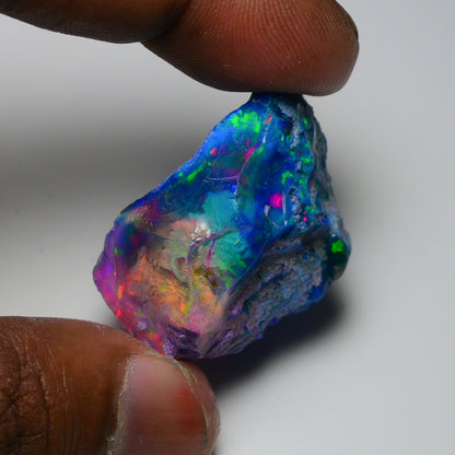 Very Rare Bi-Color Opal Rough 72.95 Cts Natural Ethiopian Opal Raw Jewelry Grade