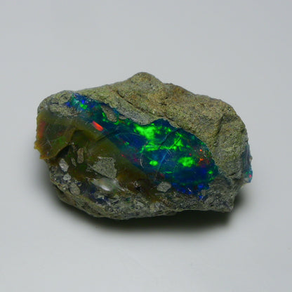 Black Opal 38.55 Carats | Natural Black Ethiopian Opal Rough - Ready for Cutting & Jewelry!