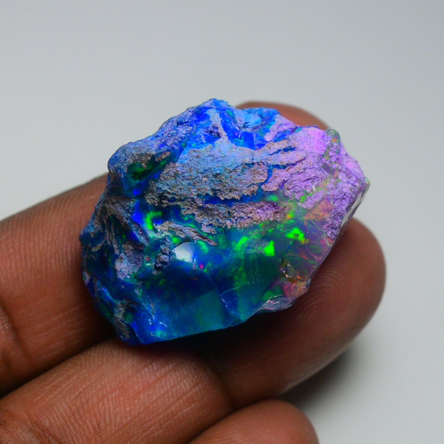 Very Rare Bi-Color Opal Rough 72.95 Cts Natural Ethiopian Opal Raw Jewelry Grade