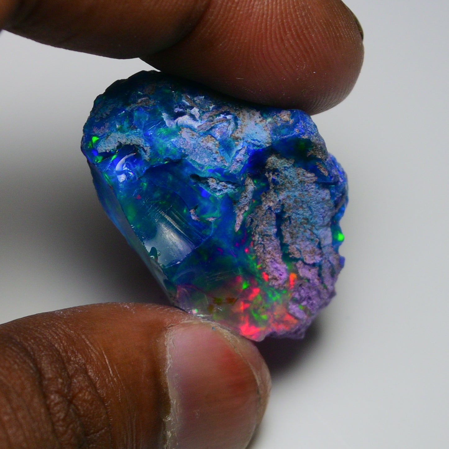 Very Rare Bi-Color Opal Rough 72.95 Cts Natural Ethiopian Opal Raw Jewelry Grade
