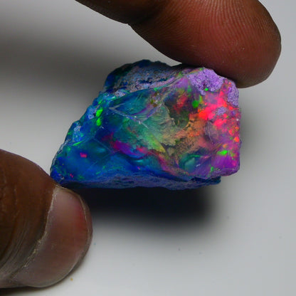 Very Rare Bi-Color Opal Rough 72.95 Cts Natural Ethiopian Opal Raw Jewelry Grade