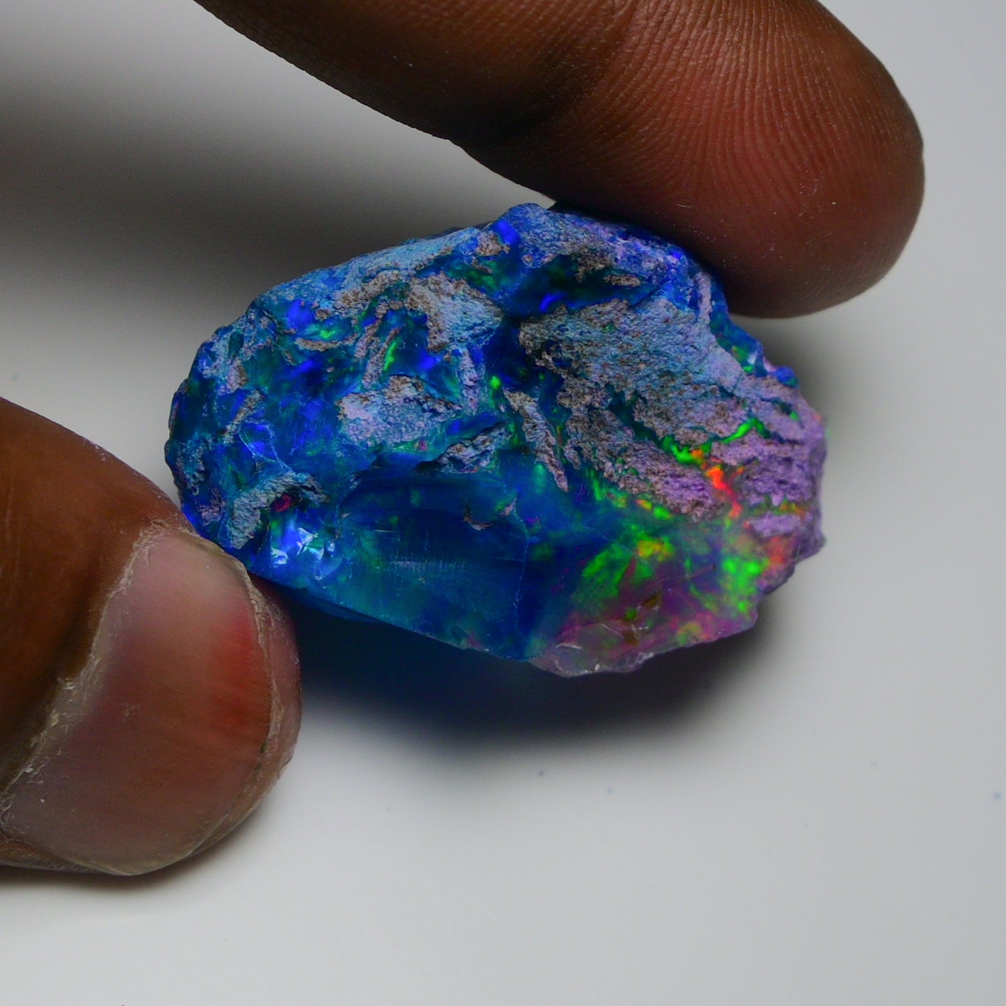 Very Rare Bi-Color Opal Rough 72.95 Cts Natural Ethiopian Opal Raw Jewelry Grade