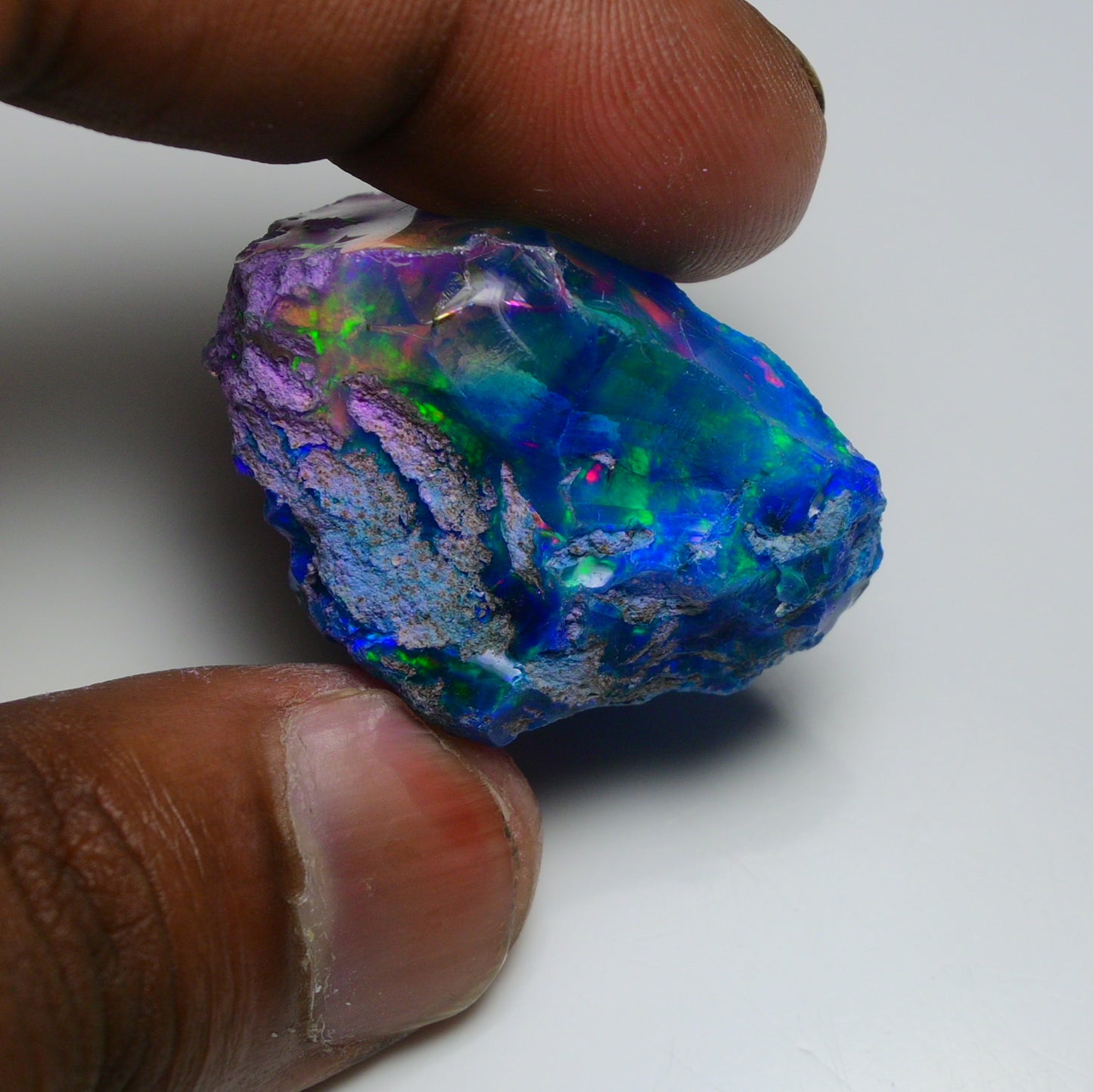 Very Rare Bi-Color Opal Rough 72.95 Cts Natural Ethiopian Opal Raw Jewelry Grade