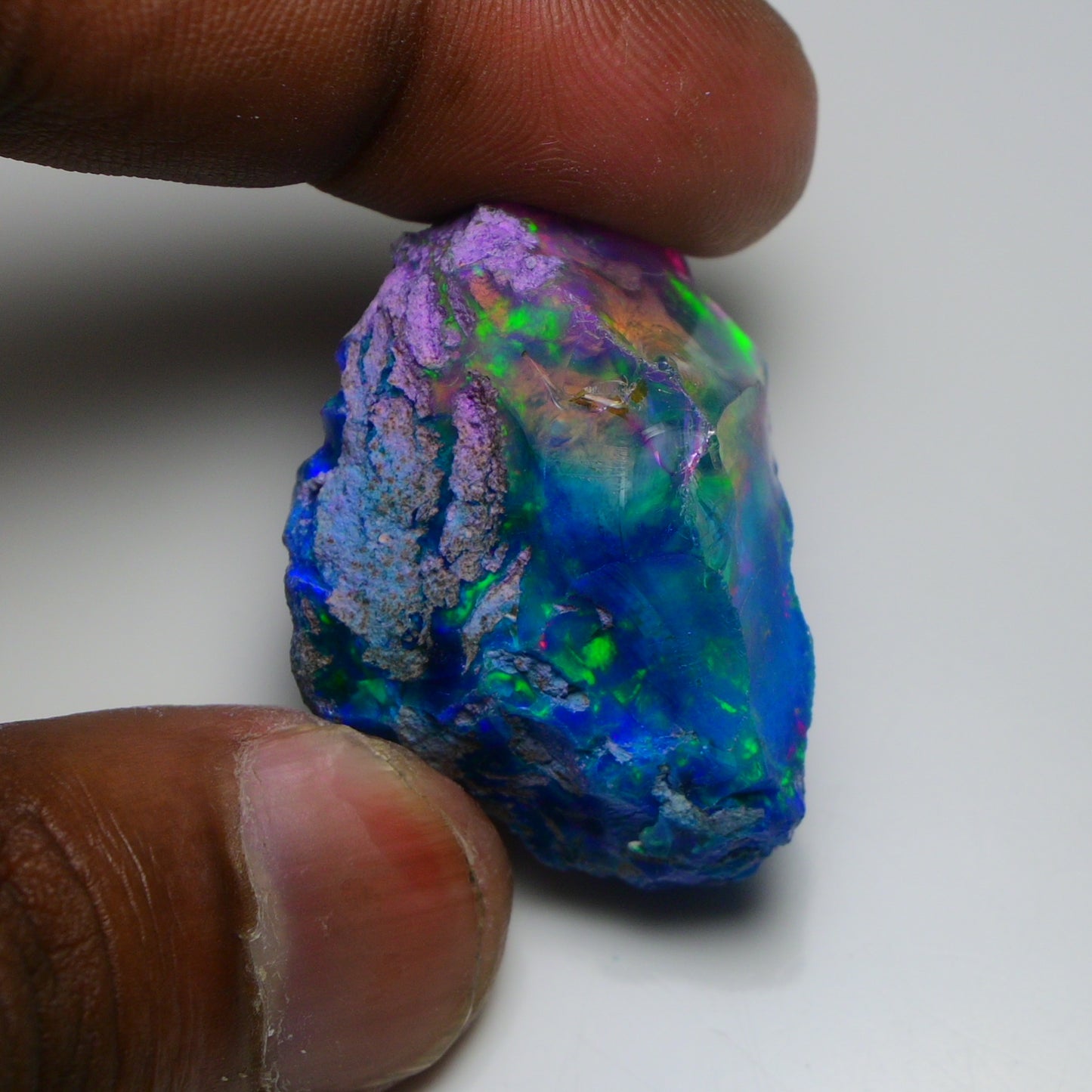Very Rare Bi-Color Opal Rough 72.95 Cts Natural Ethiopian Opal Raw Jewelry Grade