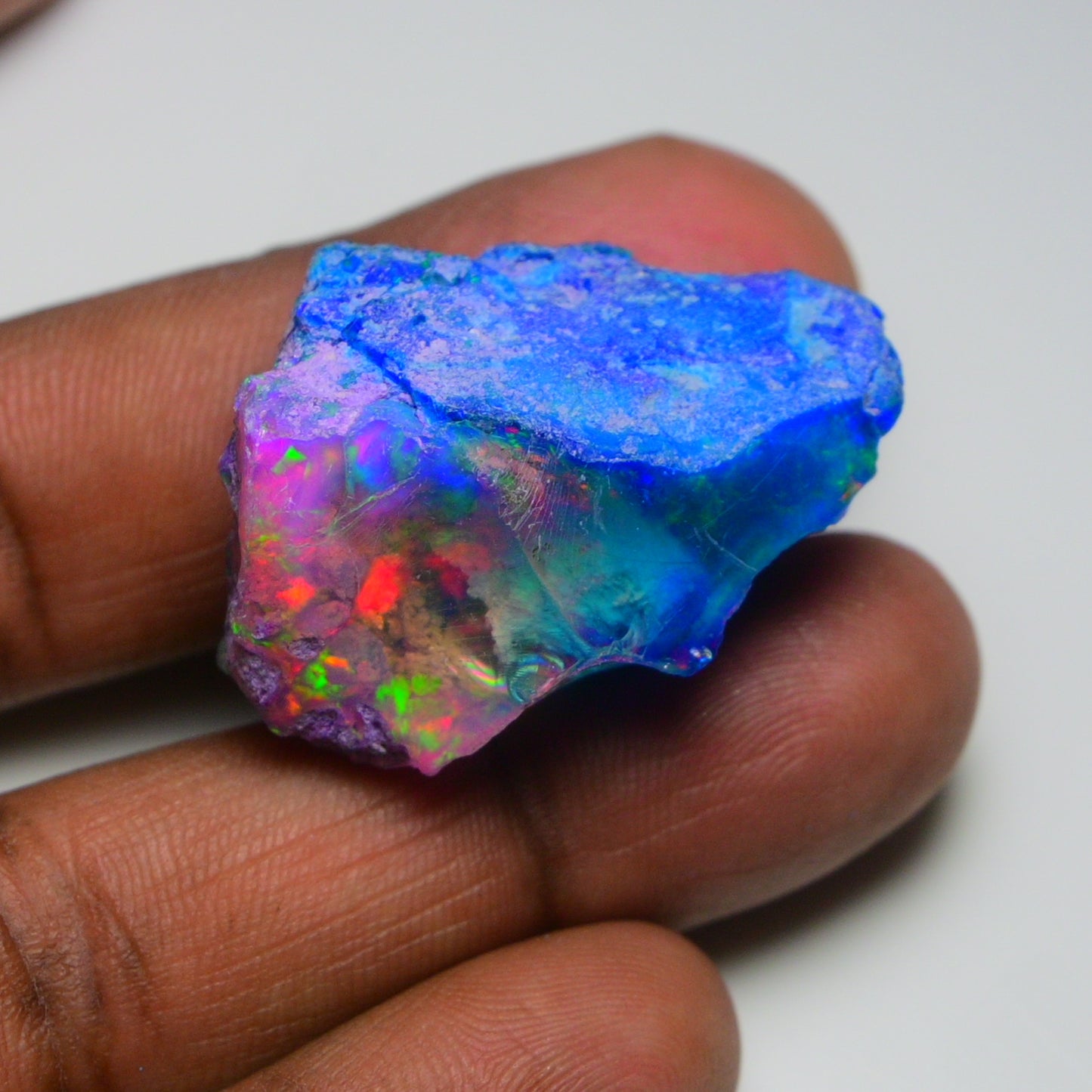 Very Rare Bi-Color Opal Rough 72.95 Cts Natural Ethiopian Opal Raw Jewelry Grade